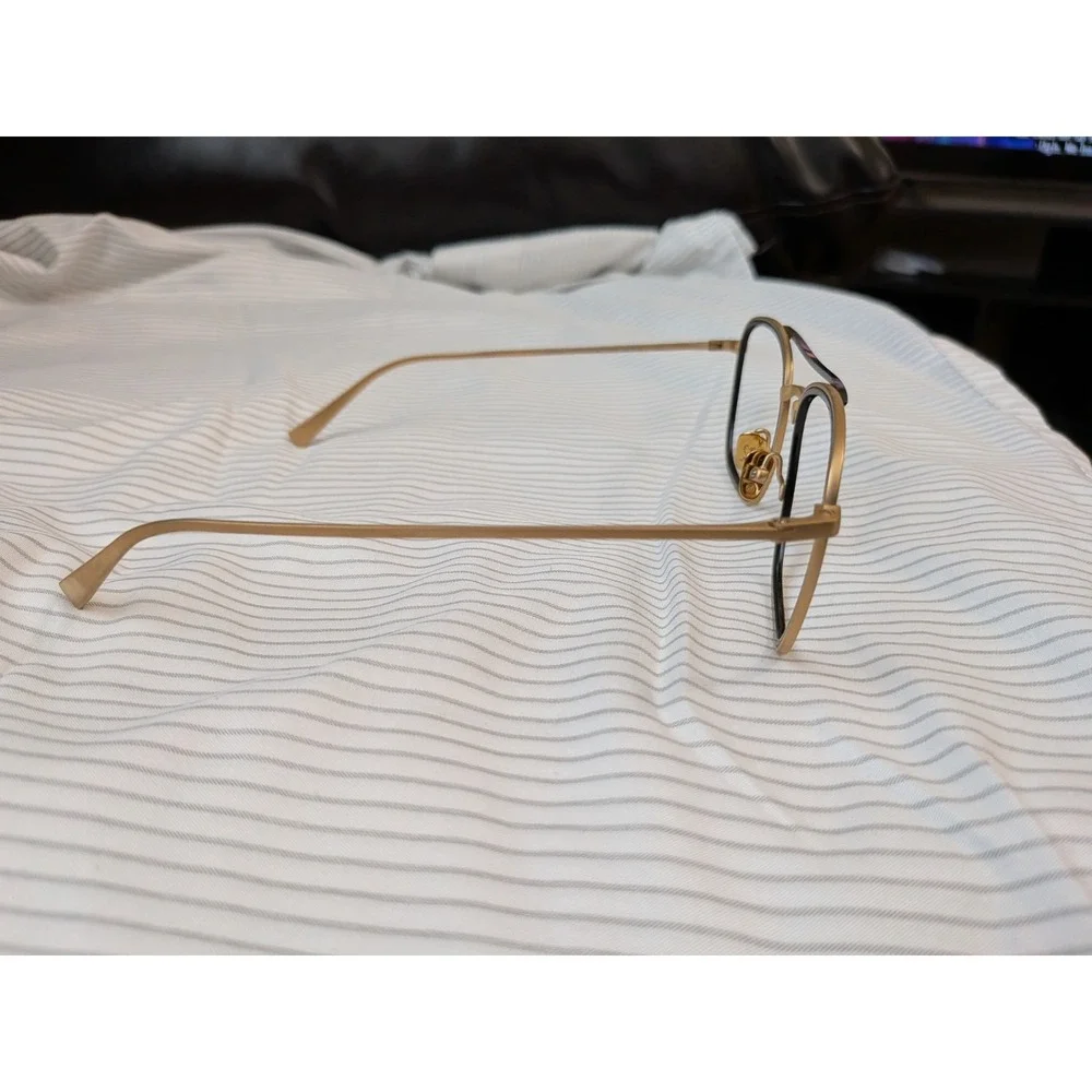 Maui Jim Sunglasses Following Seas 555-16M Gold Titanium Frames Only No Lens